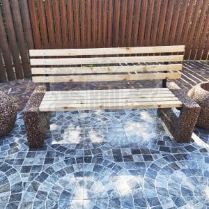 Скамья Евро 4 со спинкой - Песчаная буря